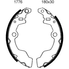 Juego de zapatas de frenos - ANDEL-A1776