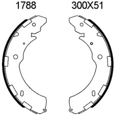 Juego de zapatas de frenos - ANDEL-A1788 Juego de zapatas de frenos - ANDEL-A1788