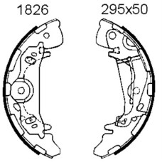 Juego de zapatas de frenos - ANDEL-A1826
