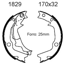 Juego de zapatas de frenos, freno de estacionamiento - ANDEL-A1829