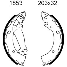 Juego de zapatas de frenos - ANDEL-A1853