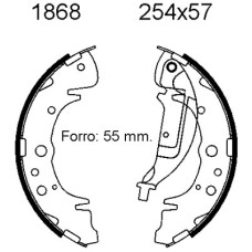 Juego de zapatas de frenos - ANDEL-A1868 Juego de zapatas de frenos - ANDEL-A1868