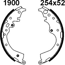 Juego de zapatas de frenos - ANDEL-A1900 Juego de zapatas de frenos - ANDEL-A1900
