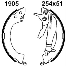 Juego de zapatas de frenos - ANDEL-A1905