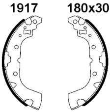 Juego de zapatas de frenos - ANDEL-A1917 Juego de zapatas de frenos - ANDEL-A1917