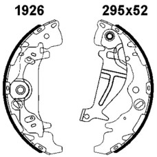 Juego de zapatas de frenos - ANDEL-A1926 Juego de zapatas de frenos - ANDEL-A1926
