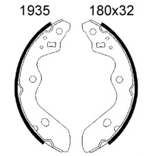 Juego de zapatas de frenos - ANDEL-A1935 Juego de zapatas de frenos - ANDEL-A1935