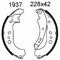 Juego de zapatas de frenos - ANDEL-A1937 Juego de zapatas de frenos - ANDEL-A1937