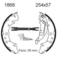 Juego de zapatas de frenos - ANDEL-A6599X Juego de zapatas de frenos - ANDEL-A6599X