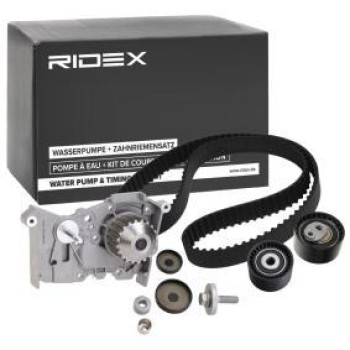 Bomba de agua + kit correa distribución - RIDEX 3096W0024