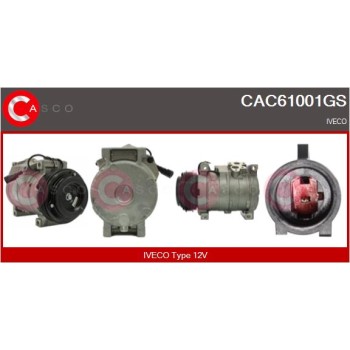Compresor, aire acondicionado - CASCO CAC61001GS