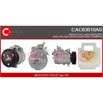 Compresor, aire acondicionado - CASCO CAC63010AS