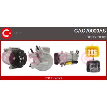 Compresor, aire acondicionado - CASCO CAC70003AS