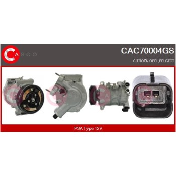 Compresor, aire acondicionado - CASCO CAC70004GS