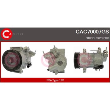 Compresor, aire acondicionado - CASCO CAC70007GS