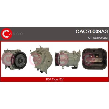 Compresor, aire acondicionado - CASCO CAC70009AS