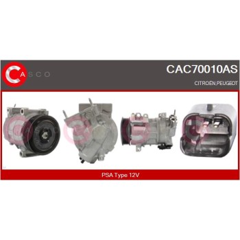 Compresor, aire acondicionado - CASCO CAC70010AS