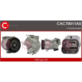 Compresor, aire acondicionado - CASCO CAC70011AS