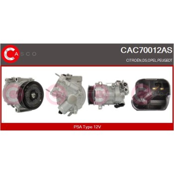 Compresor, aire acondicionado - CASCO CAC70012AS