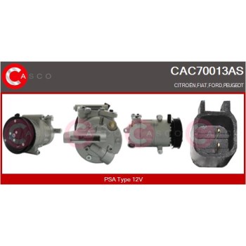 Compresor, aire acondicionado - CASCO CAC70013AS