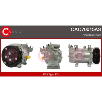 Compresor, aire acondicionado - CASCO CAC70015AS