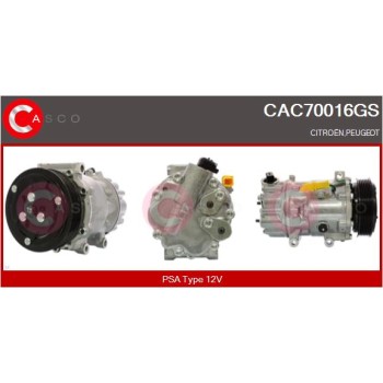 Compresor, aire acondicionado - CASCO CAC70016GS
