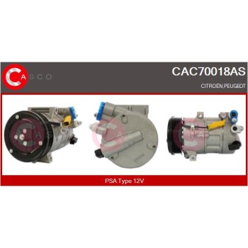 Compresor, aire acondicionado - CASCO CAC70018AS