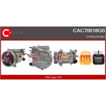 Compresor, aire acondicionado - CASCO CAC70018GS