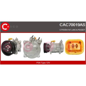 Compresor, aire acondicionado - CASCO CAC70019AS