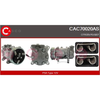 Compresor, aire acondicionado - CASCO CAC70020AS