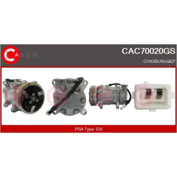 Compresor, aire acondicionado - CASCO CAC70020GS