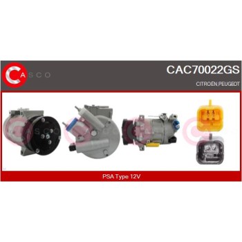 Compresor, aire acondicionado - CASCO CAC70022GS