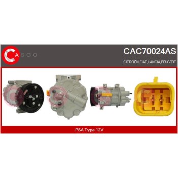 Compresor, aire acondicionado - CASCO CAC70024AS