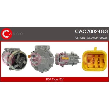 Compresor, aire acondicionado - CASCO CAC70024GS