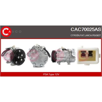 Compresor, aire acondicionado - CASCO CAC70025AS
