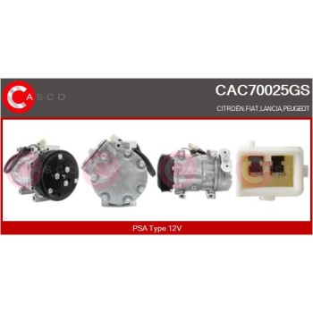 Compresor, aire acondicionado - CASCO CAC70025GS