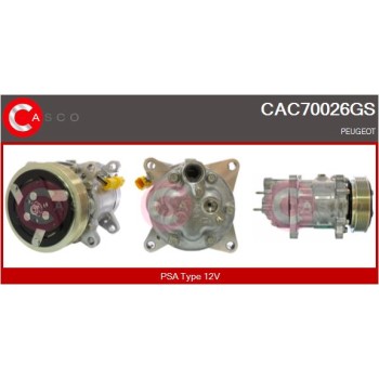 Compresor, aire acondicionado - CASCO CAC70026GS
