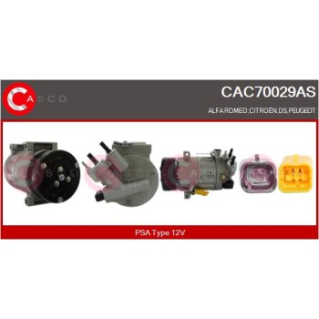Compresor, aire acondicionado - CASCO CAC70029AS