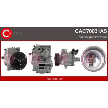Compresor, aire acondicionado - CASCO CAC70031AS