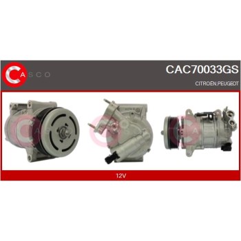 Compresor, aire acondicionado - CASCO CAC70033GS