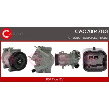 Compresor, aire acondicionado - CASCO CAC70047GS