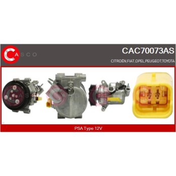 Compresor, aire acondicionado - CASCO CAC70073AS