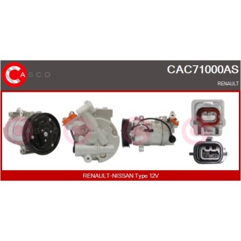 Compresor, aire acondicionado - CASCO CAC71000AS