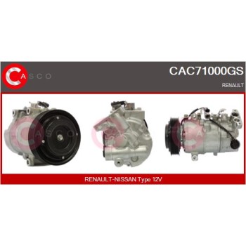 Compresor, aire acondicionado - CASCO CAC71000GS