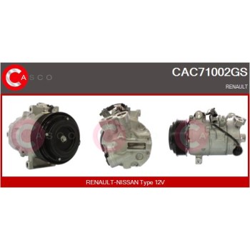 Compresor, aire acondicionado - CASCO CAC71002GS
