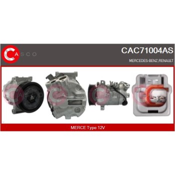Compresor, aire acondicionado - CASCO CAC71004AS
