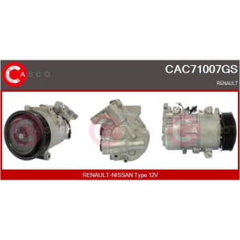 Compresor, aire acondicionado - CASCO CAC71007GS