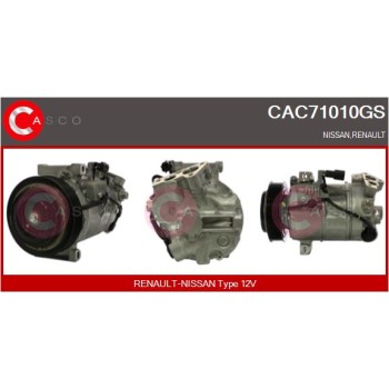 Compresor, aire acondicionado - CASCO CAC71010GS