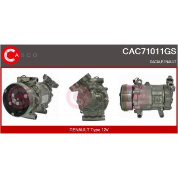 Compresor, aire acondicionado - CASCO CAC71011GS