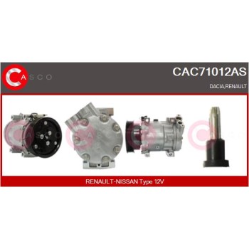 Compresor, aire acondicionado - CASCO CAC71012AS